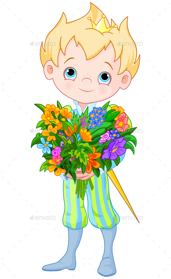 GraphicRiver Prince Holds Flowers 11150071 GraphicRiver Prince Holds Flowers 11150071