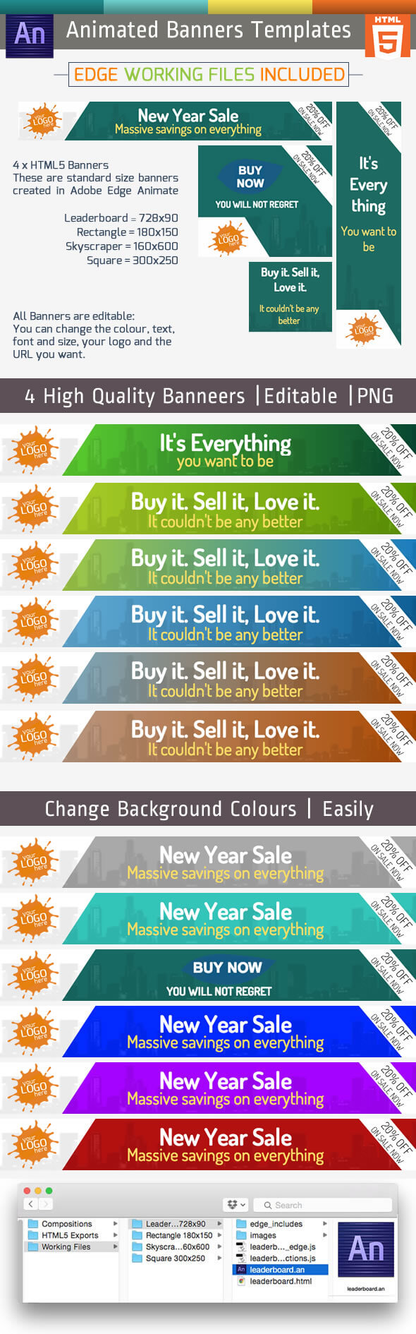 CodeCanyon HTML5 Animated Banner Templates 11150256 CodeCanyon HTML5 Animated Banner Templates 11150256
