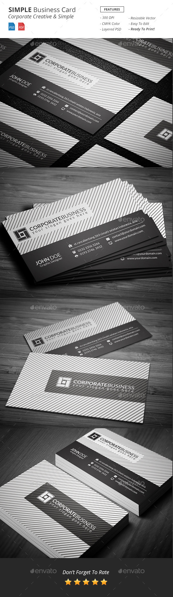 GraphicRiver Simple Corporate Business Card 11150287 GraphicRiver Simple Corporate Business Card 11150287