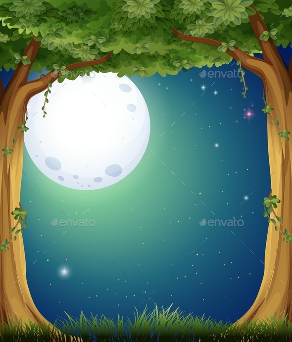 GraphicRiver Forest and Fullmoon 11150294 GraphicRiver Forest and Fullmoon 11150294