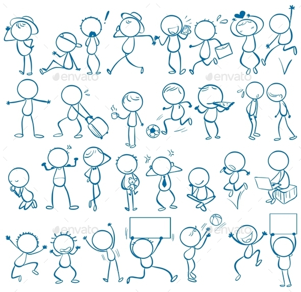 GraphicRiver Doodle People 11150668 GraphicRiver Doodle People 11150668
