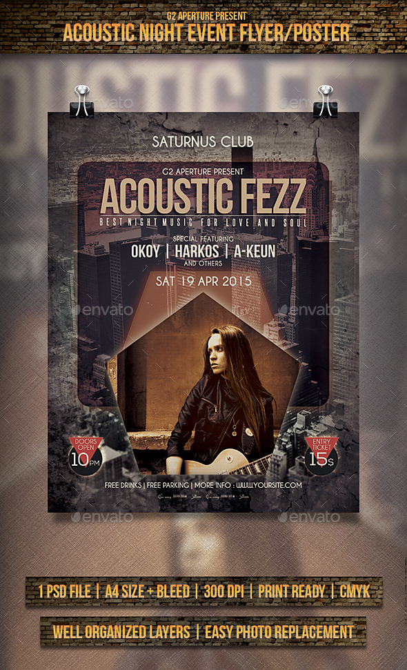 GraphicRiver Acoustic Night Event Flyer Poster 11151008 GraphicRiver Acoustic Night Event Flyer Poster 11151008