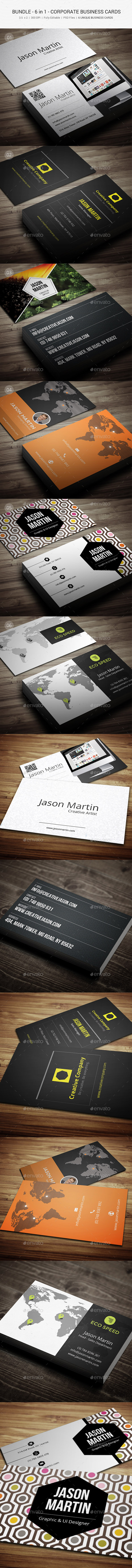GraphicRiver Bundle 6 in 1 Creative Busines Card 99 11151188 GraphicRiver Bundle 6 in 1 Creative Busines Card 99 11151188