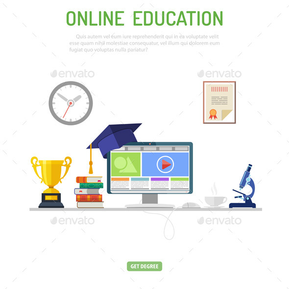 GraphicRiver Online Education Concept 11152610 GraphicRiver Online Education Concept 11152610