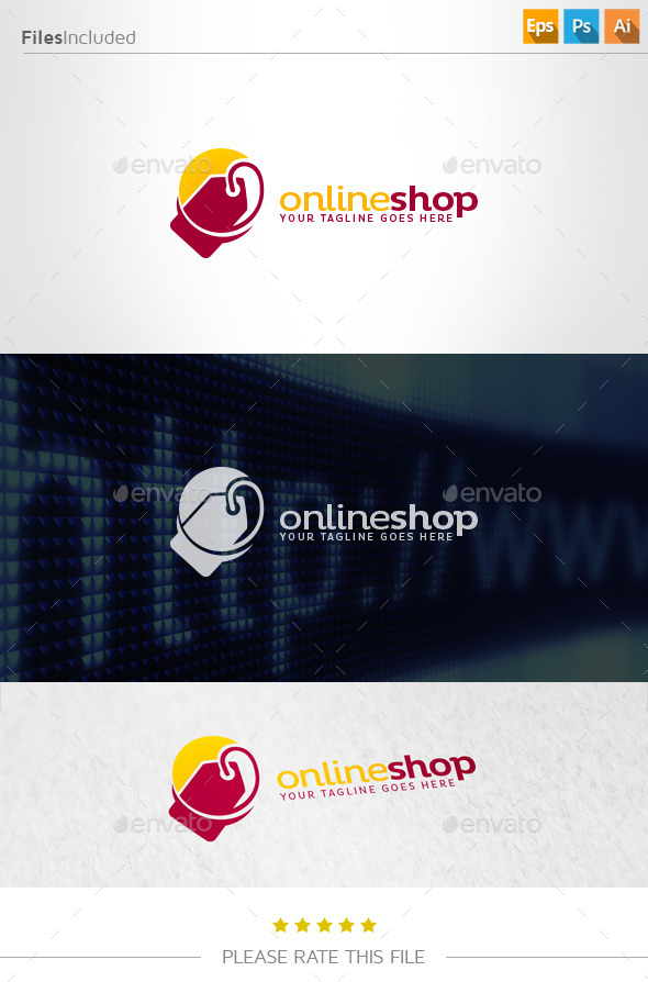 GraphicRiver Online Shop Logo 11152660 GraphicRiver Online Shop Logo 11152660