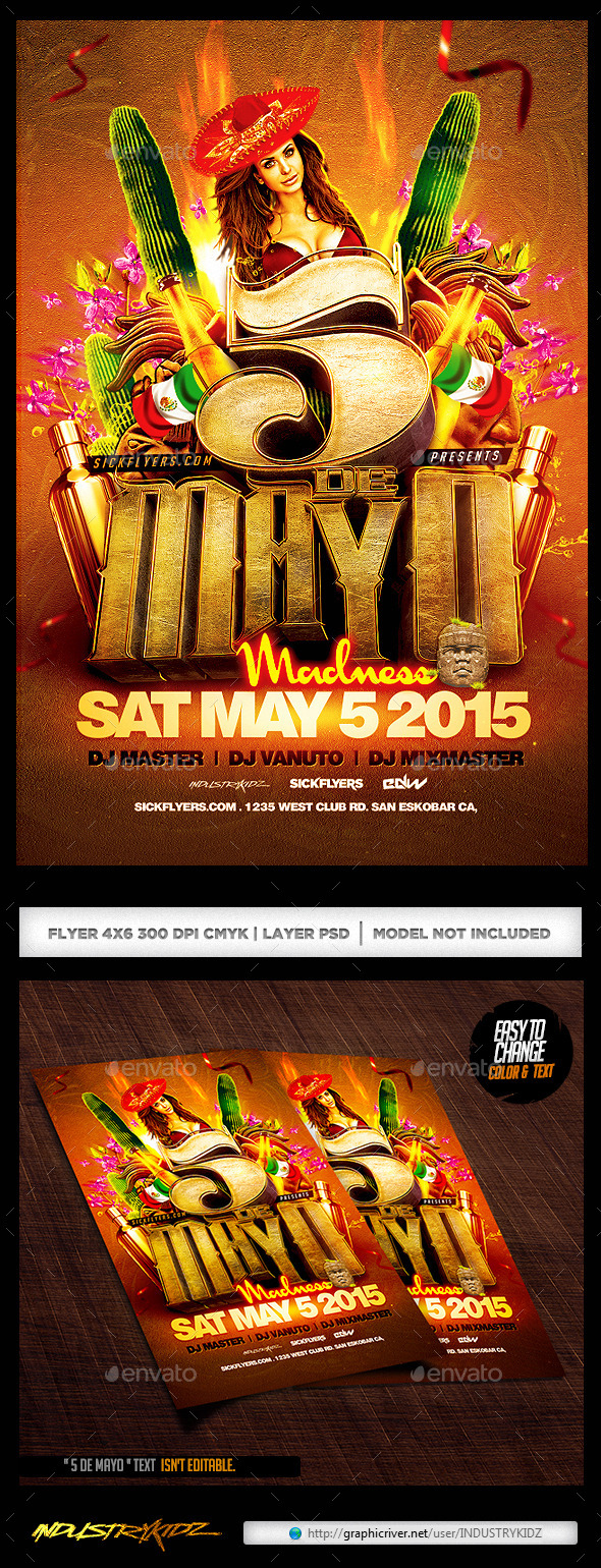 GraphicRiver Cinco de Mayo Flyer 11152716 GraphicRiver Cinco de Mayo Flyer 11152716