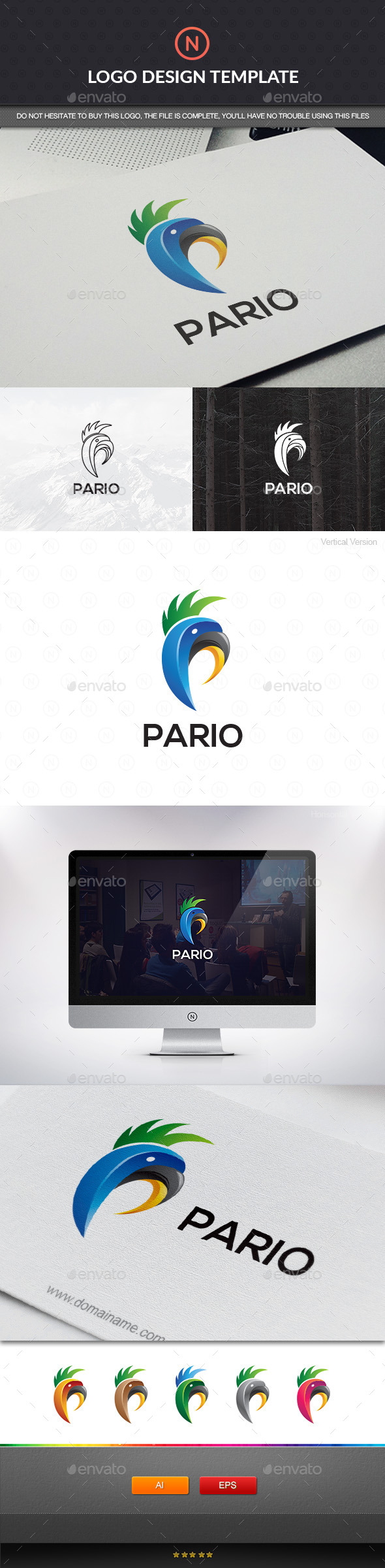 GraphicRiver Natural Parrot Bird 11153028 GraphicRiver Natural Parrot Bird 11153028