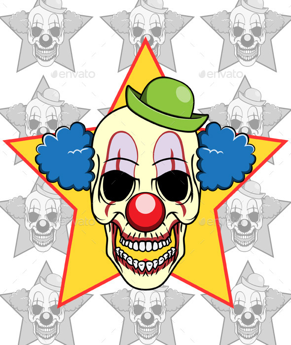 GraphicRiver Skull Clown 11153510 GraphicRiver Skull Clown 11153510
