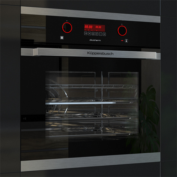 3DOcean Kuppersbusch EEB 6360 Oven Black 11153691 3DOcean Kuppersbusch EEB 6360 Oven Black 11153691