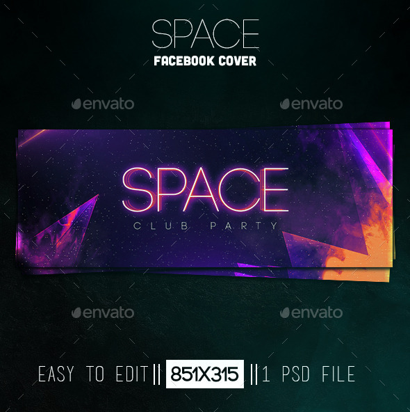 GraphicRiver Space Facebook Cover 11153884 GraphicRiver Space Facebook Cover 11153884