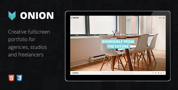 Onion - Responsive & Creative Retina Ready HTML Portfolio Theme with Parallax and Big Images