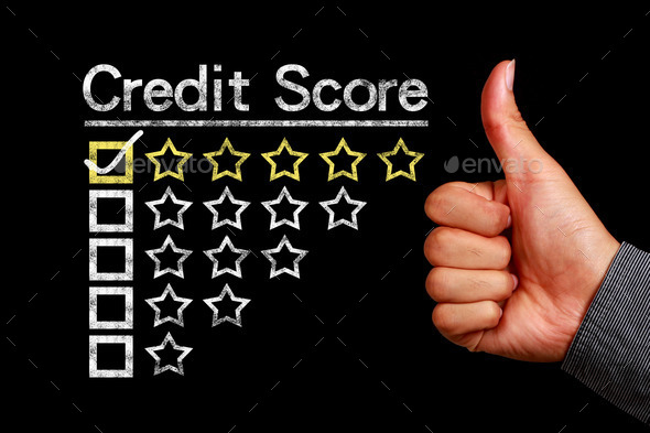 Credit score concept