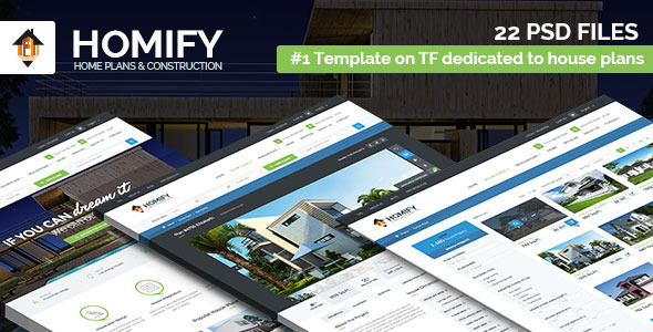 ThemeForest Homify House Plans & Construction PSD template 11154630 ThemeForest Homify House Plans & Construction PSD template 11154630
