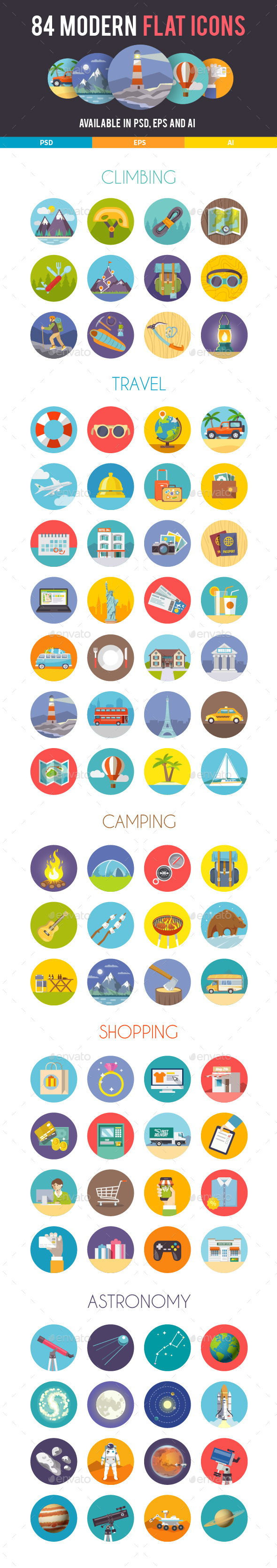 GraphicRiver 84 Modern Flat Icons 11155381 GraphicRiver 84 Modern Flat Icons 11155381