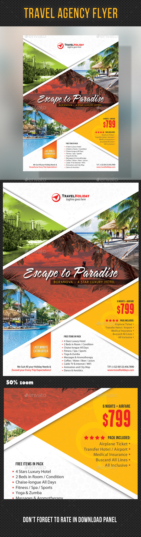 Travel Agency Corporate Flyer 13 (Holidays)