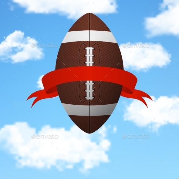 GraphicRiver Football with Ribbon 11155914 GraphicRiver Football with Ribbon 11155914