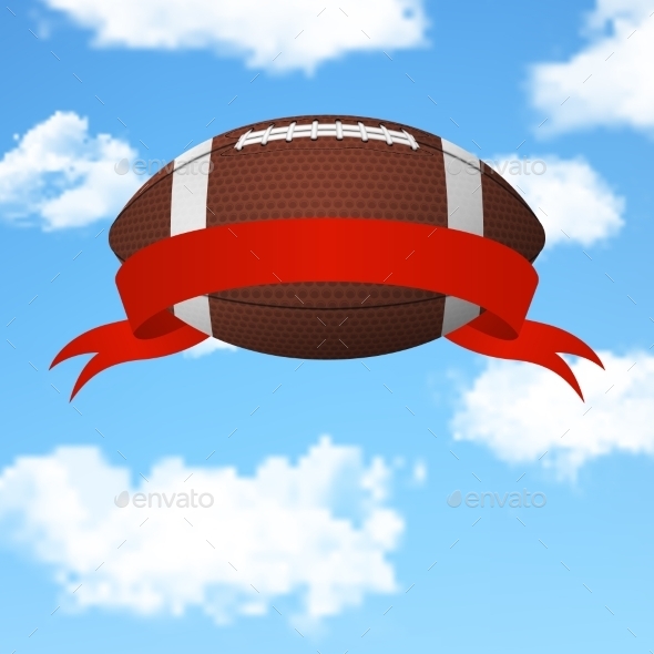 GraphicRiver Football Flying in the Sky 11155964 GraphicRiver Football Flying in the Sky 11155964