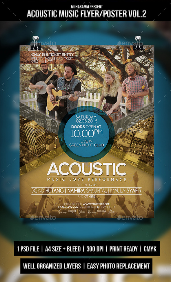 GraphicRiver Acoustic Music Flyer Poster Vol.3 11156286 GraphicRiver Acoustic Music Flyer Poster Vol.3 11156286