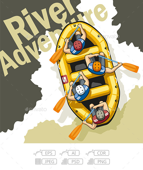 GraphicRiver River Adventure 11156386 GraphicRiver River Adventure 11156386