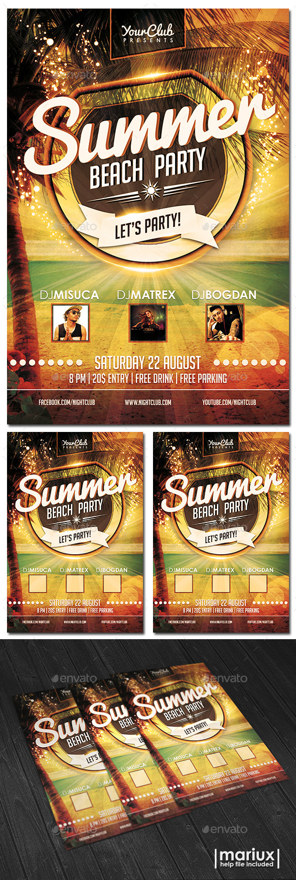 GraphicRiver Summer Beach Party Flyer 11156464 GraphicRiver Summer Beach Party Flyer 11156464