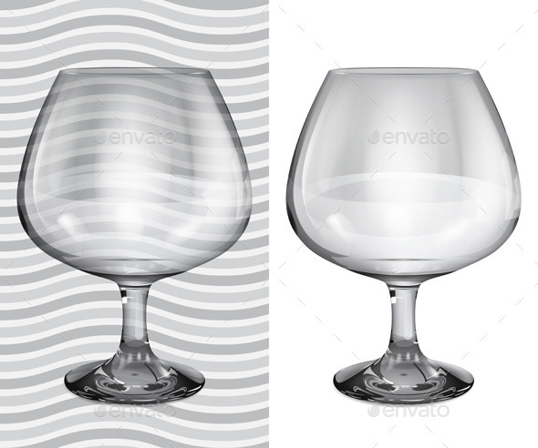 GraphicRiver Transparent and Opaque Brandy Glasses 11156472 GraphicRiver Transparent and Opaque Brandy Glasses 11156472