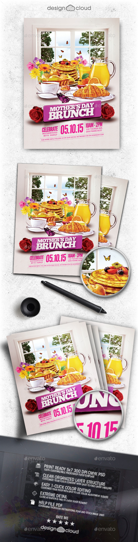 GraphicRiver Mother s Day Brunch Flyer Template 11101222 GraphicRiver Mother s Day Brunch Flyer Template 11101222