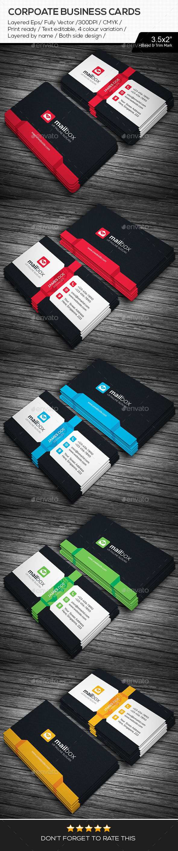 Simple Corporate Business Cards (Corporate)