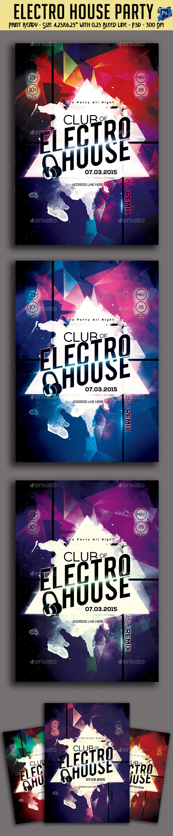 GraphicRiver Electro House Party Flyer 11157844 GraphicRiver Electro House Party Flyer 11157844