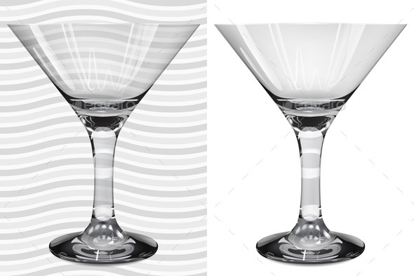 GraphicRiver Transparent And Opaque Realistic Martini Glasses 11157899 GraphicRiver Transparent And Opaque Realistic Martini Glasses 11157899