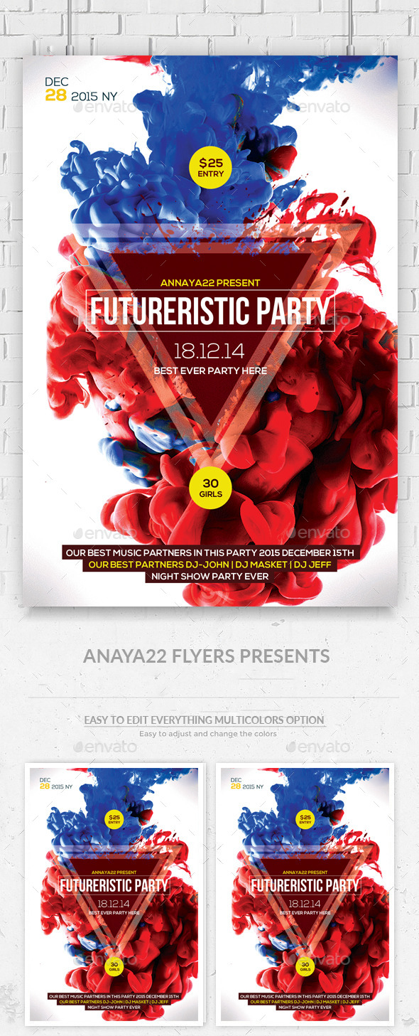 Futuristic Flyer Templates (Clubs & Parties)