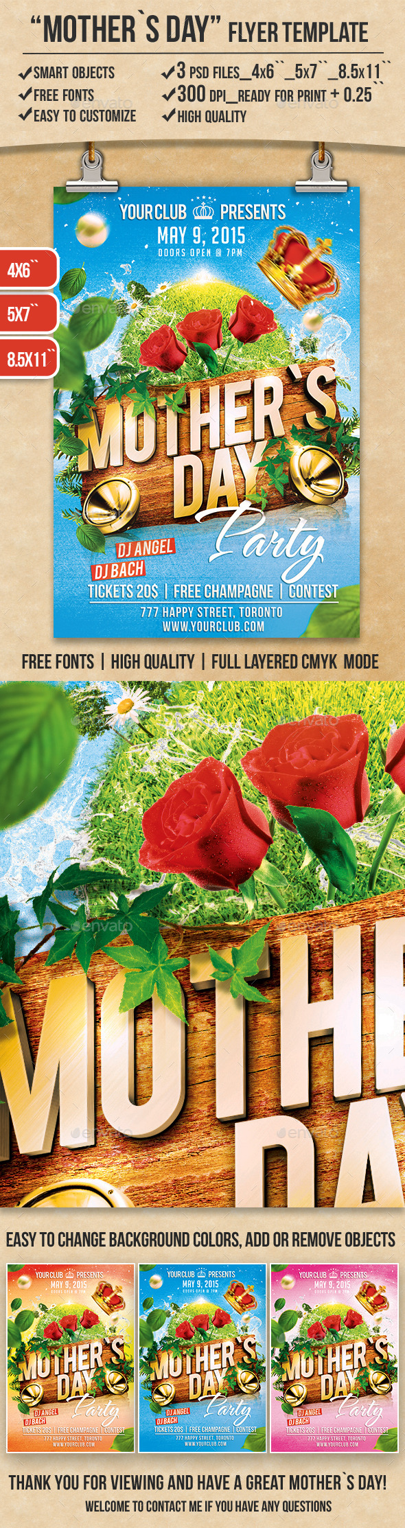 GraphicRiver Mothers Day Flyer Print Template 11094092 GraphicRiver Mothers Day Flyer Print Template 11094092