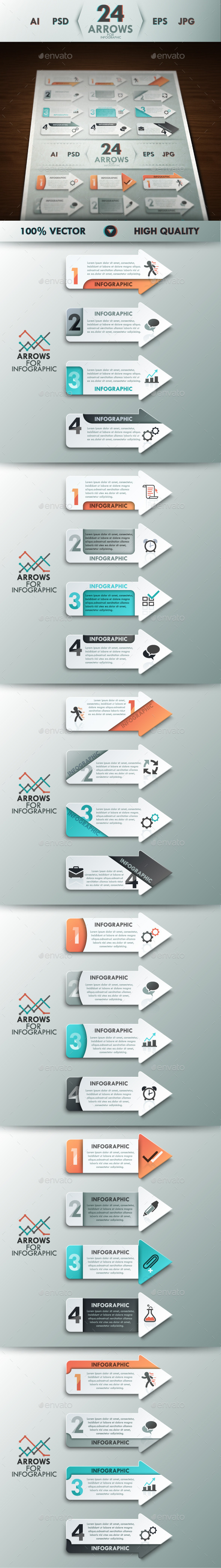 GraphicRiver Infographic Arrows Set 11159231 GraphicRiver Infographic Arrows Set 11159231