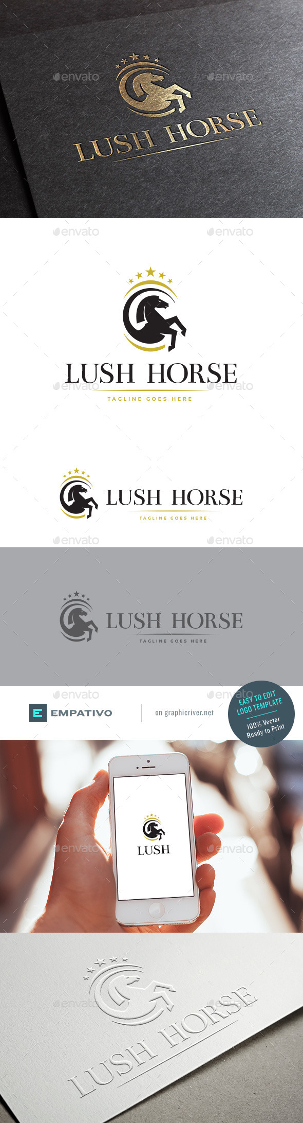 GraphicRiver Lush Horse Logo Template 11131507 GraphicRiver Lush Horse Logo Template 11131507