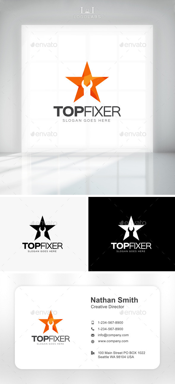 GraphicRiver Top Fixer Logo 11162260 GraphicRiver Top Fixer Logo 11162260