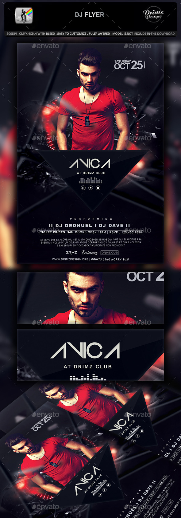 GraphicRiver DJ Flyer 11163406 GraphicRiver DJ Flyer 11163406