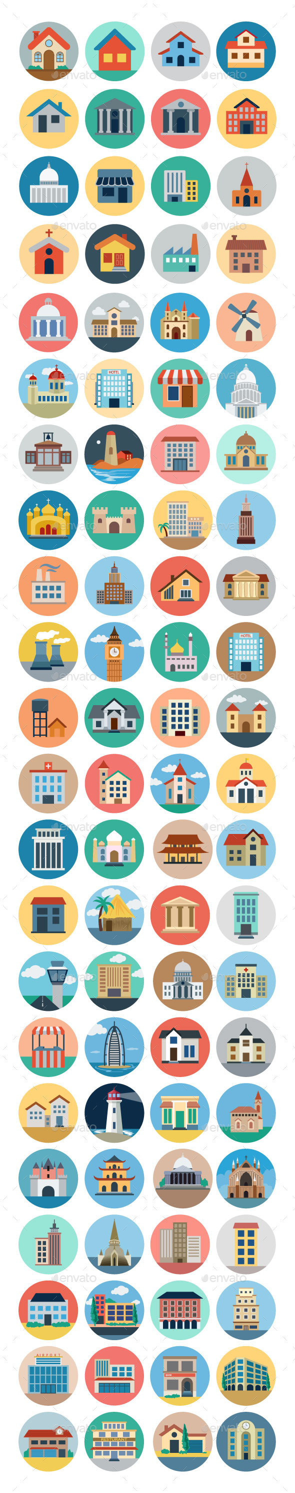 GraphicRiver 75& Flat Building Icons 11164803 GraphicRiver 75& Flat Building Icons 11164803