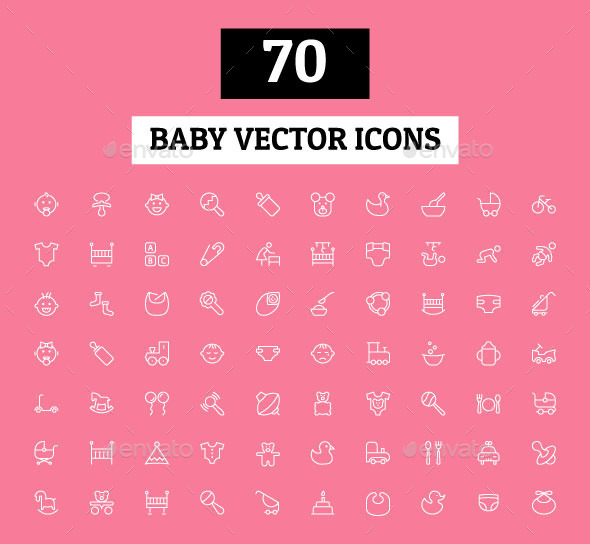 GraphicRiver 70 Baby Vector Icons 11166023 GraphicRiver 70 Baby Vector Icons 11166023