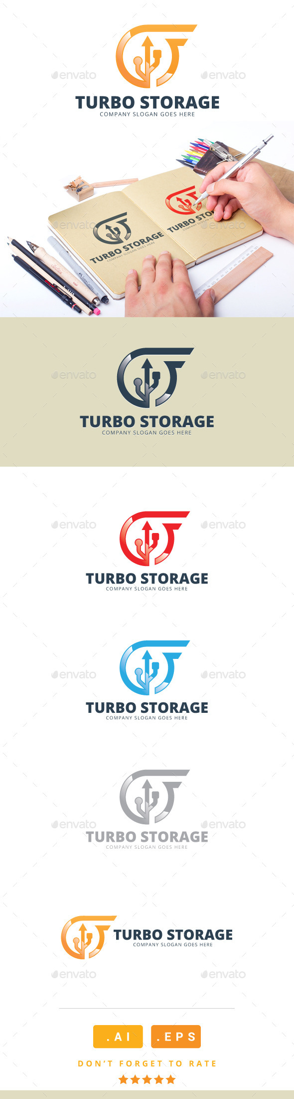 Turbo Storage Logo (Logo Templates)