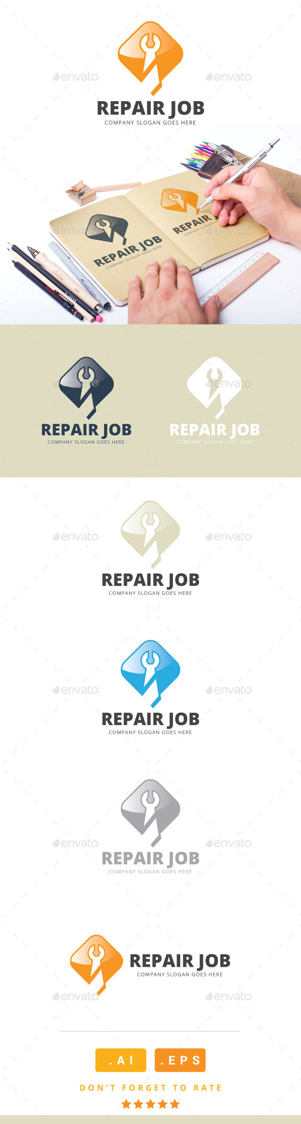 Repair Job Logo (Logo Templates)