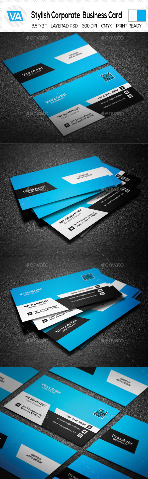 GraphicRiver Stylish Corporate Business Card 11166700 GraphicRiver Stylish Corporate Business Card 11166700
