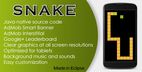 CodeCanyon Snake Game with AdMob and Leaderboard 11166912 CodeCanyon Snake Game with AdMob and Leaderboard 11166912