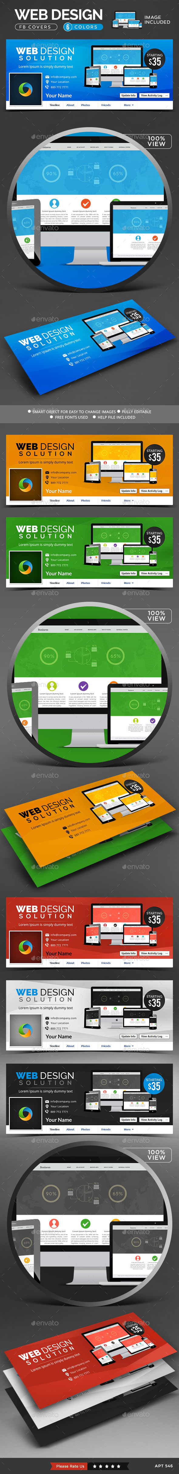 GraphicRiver Web Design Facebook Cover 11158561 GraphicRiver Web Design Facebook Cover 11158561
