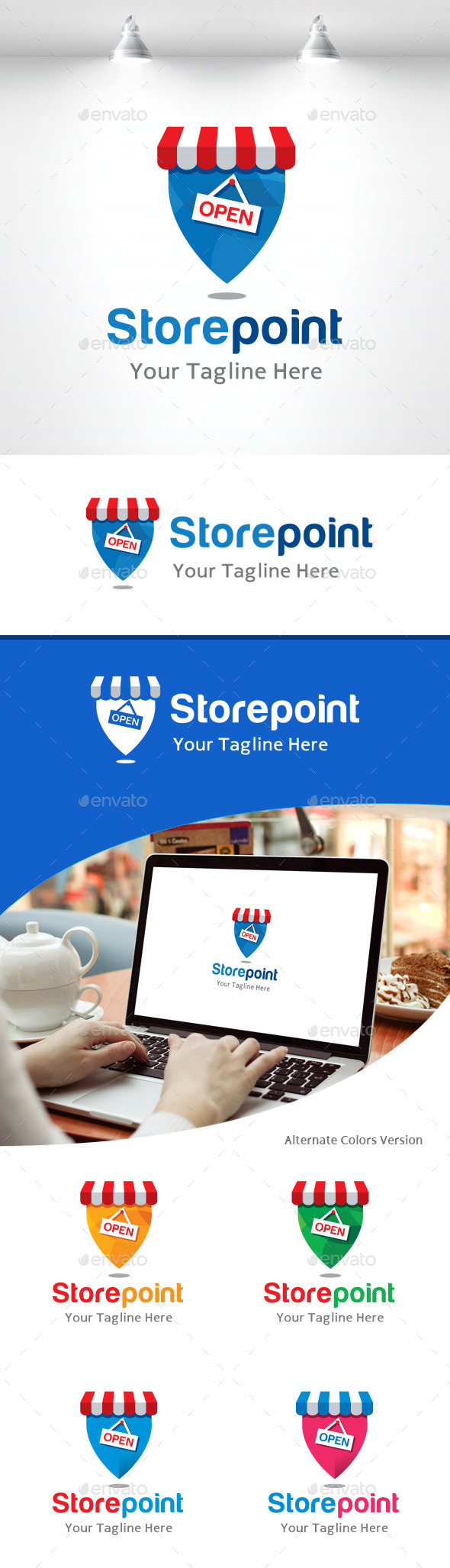 GraphicRiver Store Point Location Logo 11158481 GraphicRiver Store Point Location Logo 11158481