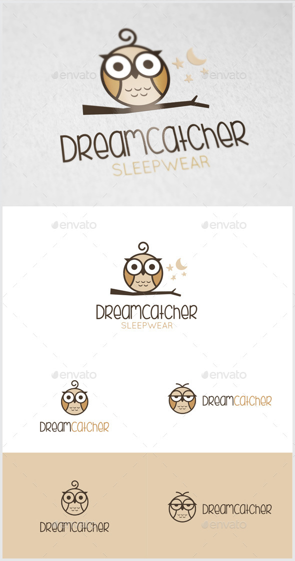GraphicRiver Dream Catcher Owl logo 11170263 GraphicRiver Dream Catcher Owl logo 11170263