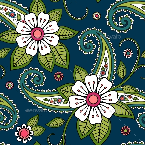 GraphicRiver Seamless Flower Pattern 11170336 GraphicRiver Seamless Flower Pattern 11170336
