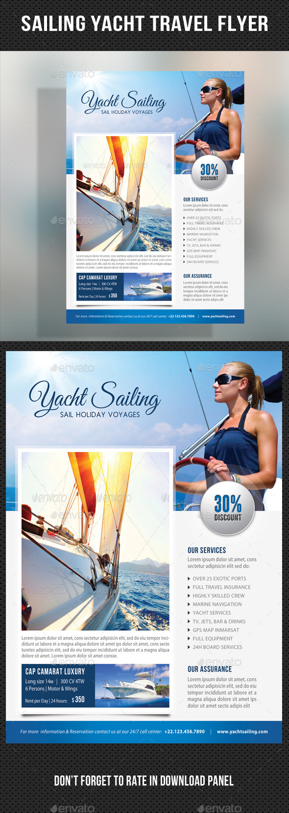GraphicRiver Sailing Yacht Travel Flyer 05 11170396 GraphicRiver Sailing Yacht Travel Flyer 05 11170396
