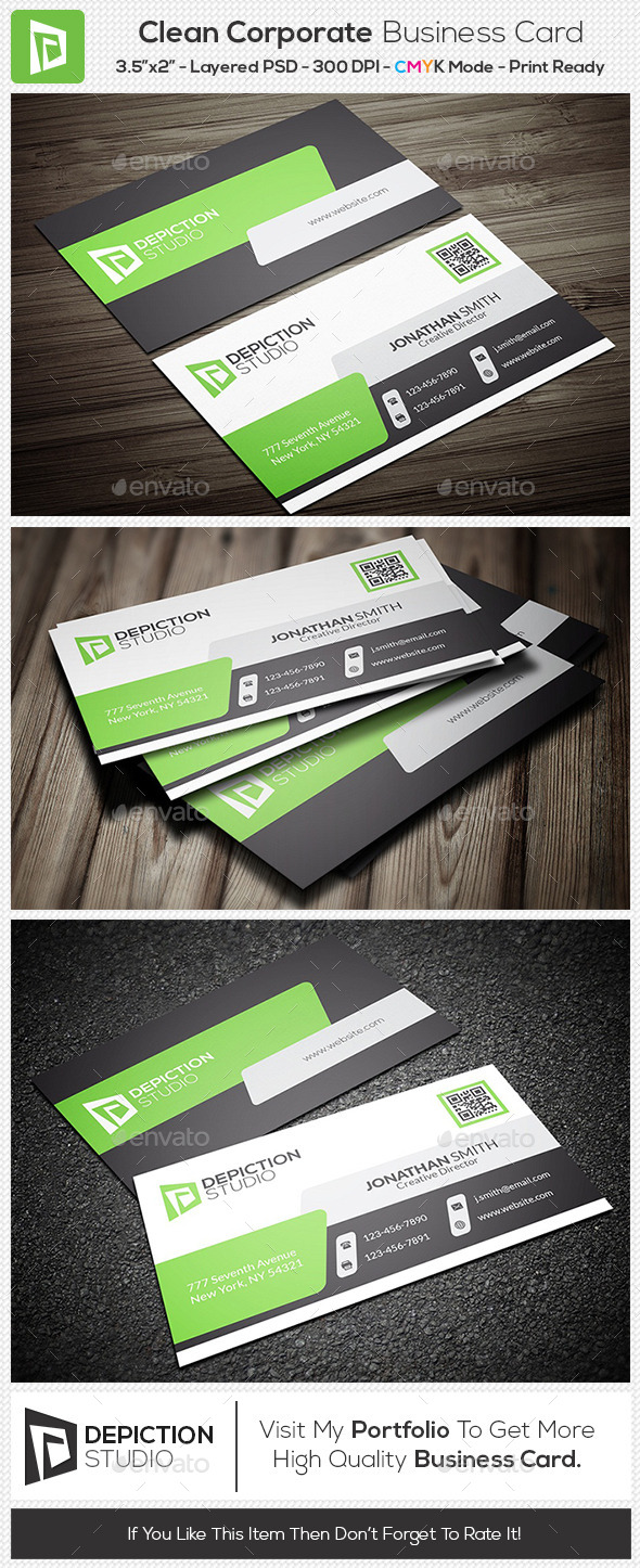 GraphicRiver Clean Corporate Business Card 11170492 GraphicRiver Clean Corporate Business Card 11170492