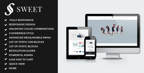 ARW Sweet - Minimalist responsive magento theme