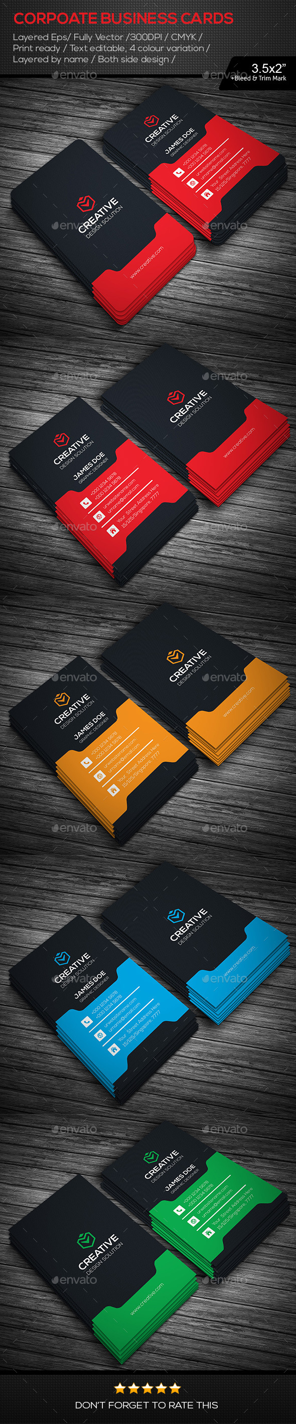 GraphicRiver Creative Corporate Business Cards 11171115 GraphicRiver Creative Corporate Business Cards 11171115