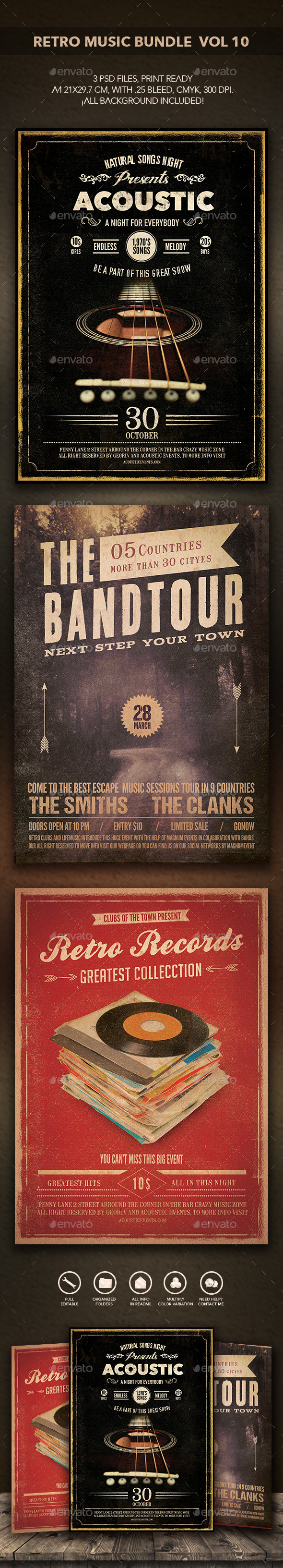GraphicRiver Retro Music Bundle 09 11171155 GraphicRiver Retro Music Bundle 09 11171155
